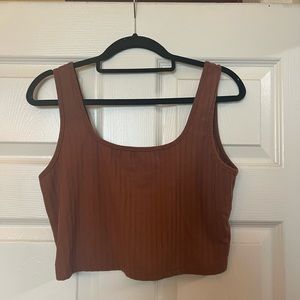 Brown Crop Top